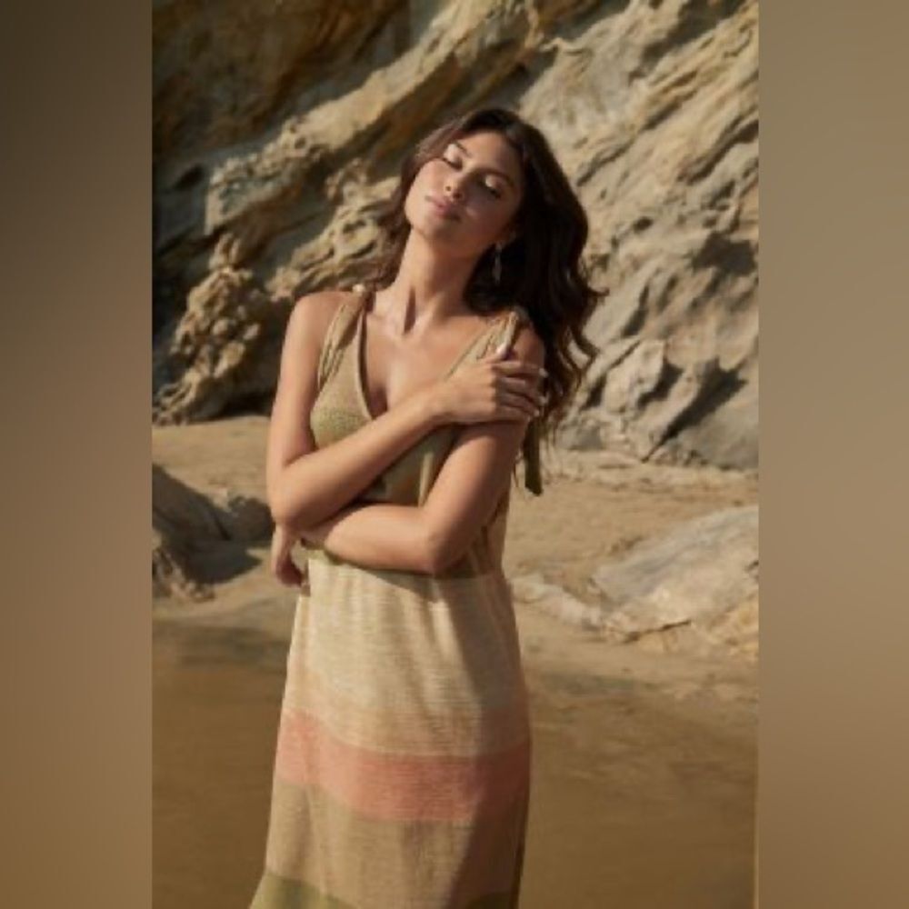 NEW PilyQ Sheer Shimmery Swim Coverup Beach Dress XS / S